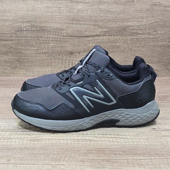 New Balance 410v8 Men's Size 10 4E Black Gray Trail Running Shoes (MT410LB8) - Picture 3 of 9